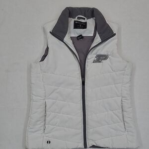 Holloway Women's White and Gray Vest